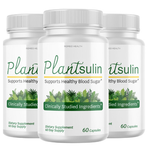 (3 Bottles) Plantsulin – Supports Healthy Blood Sugar Supplement 60 Capsules