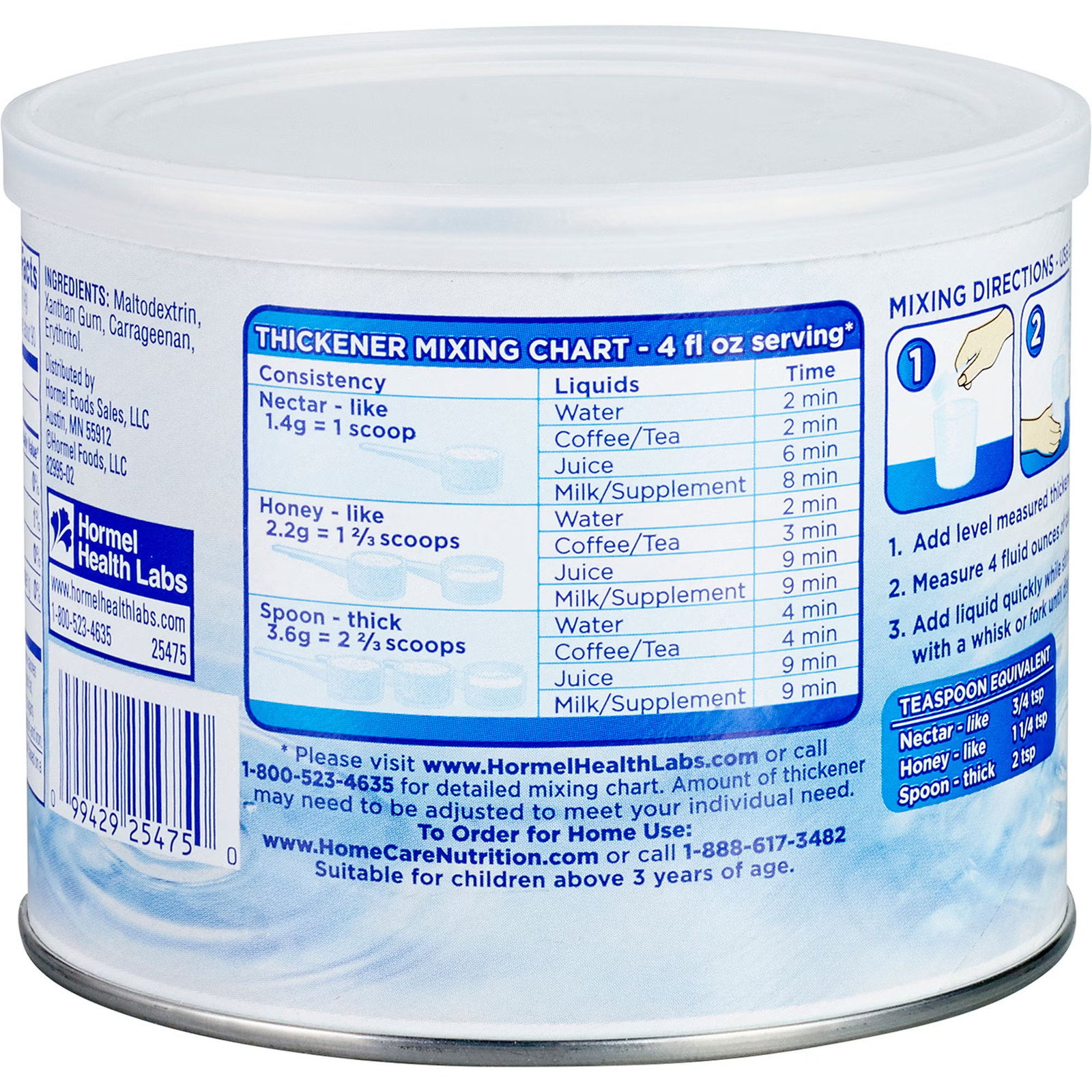 Thick & Easy Clear Food & Drink Thickener Unflavored 4.4 oz. Canister
