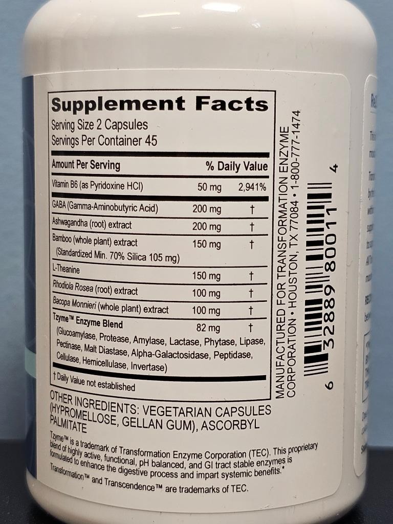 Transcendence ReZen Dietary Supplement 90 Capsules – New / Sealed! Exp 4/2027
