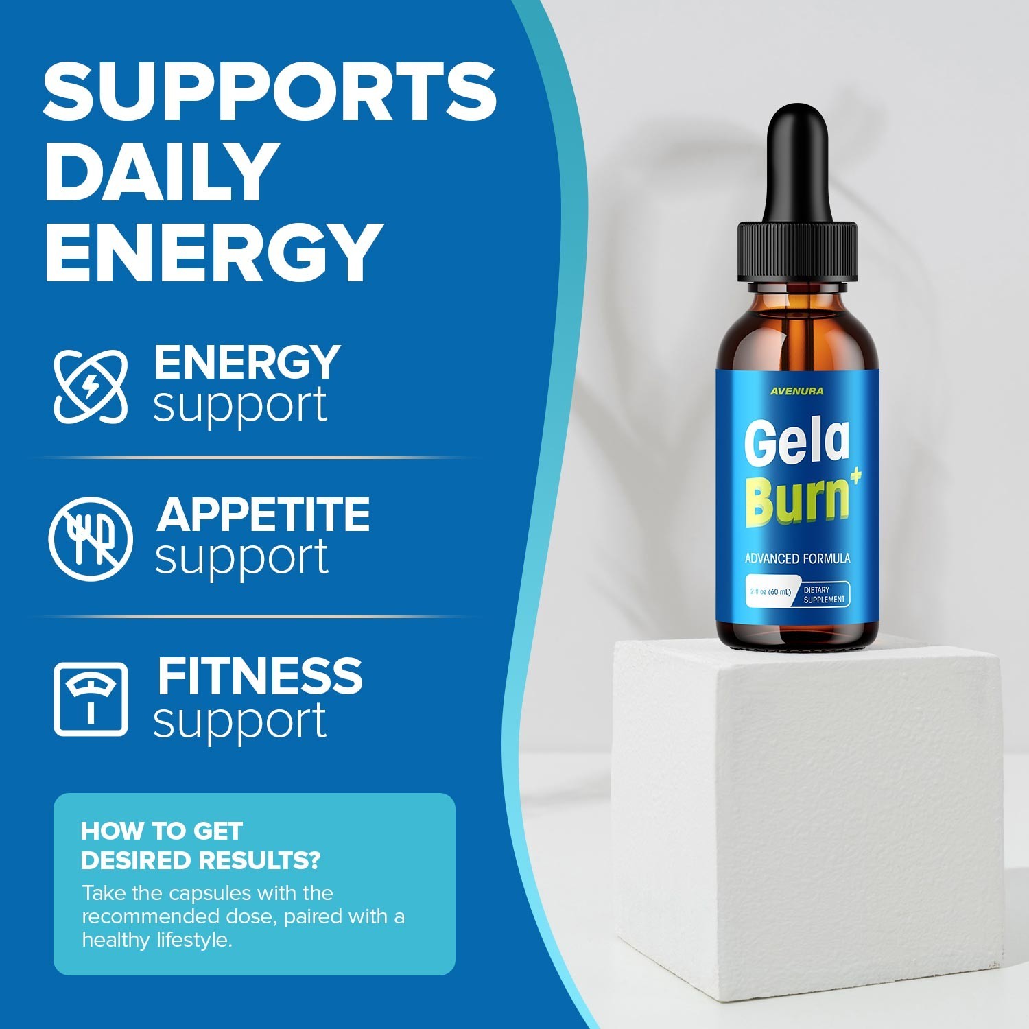 (2 Pack) Gela Burn Liquid Drops – GelaBurn Natural Blend Advanced Formula Drops