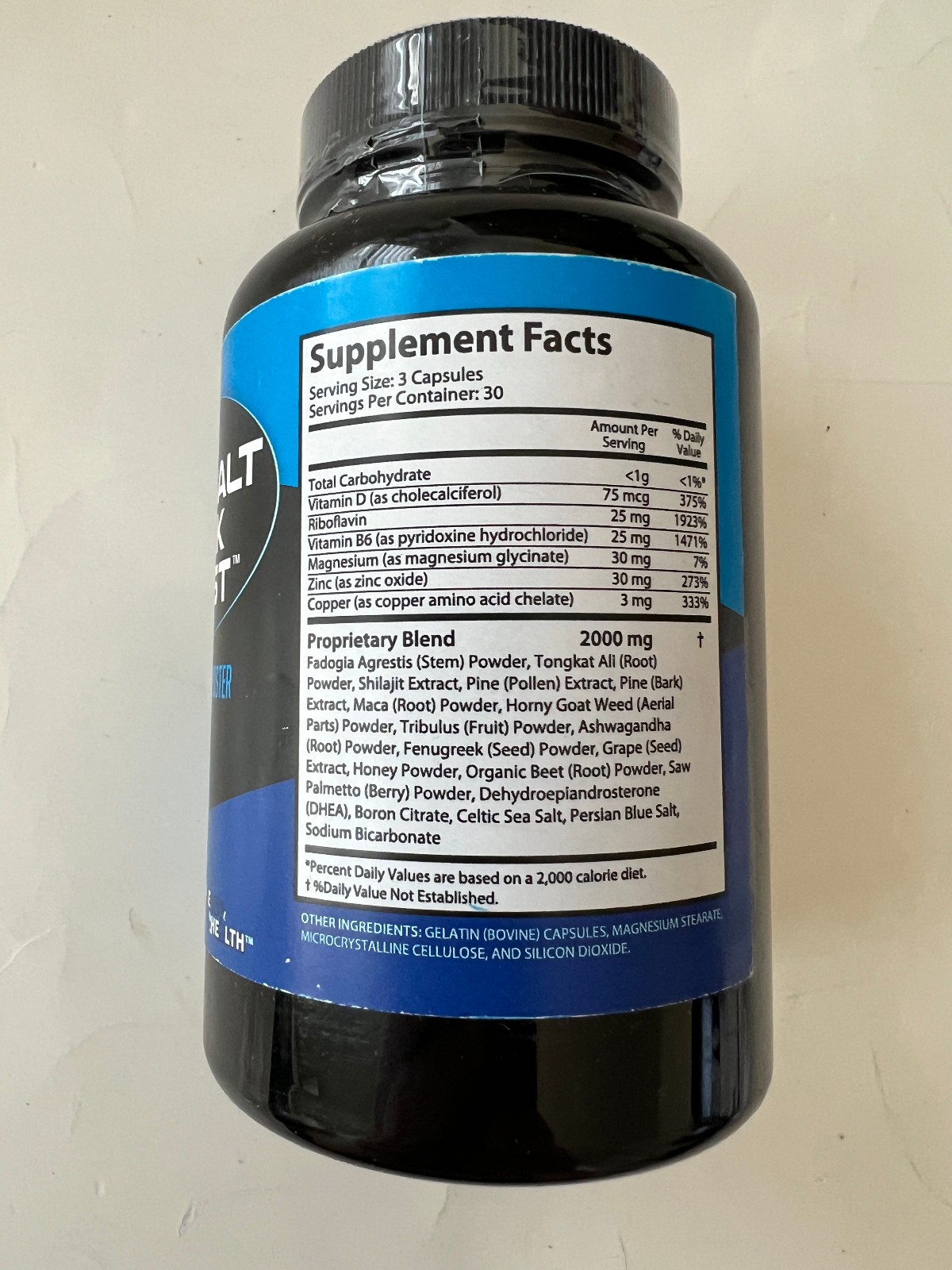 Testosterone Booster for Men Energy Strength & Stamina Support Capsules 90ct