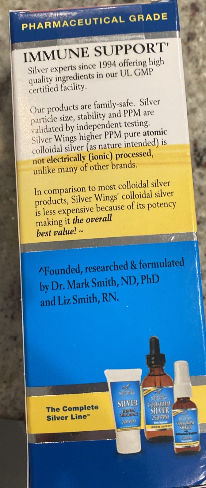Natural Path / Silver Wings Colloidal Silver 500 ppm 4 Oz.