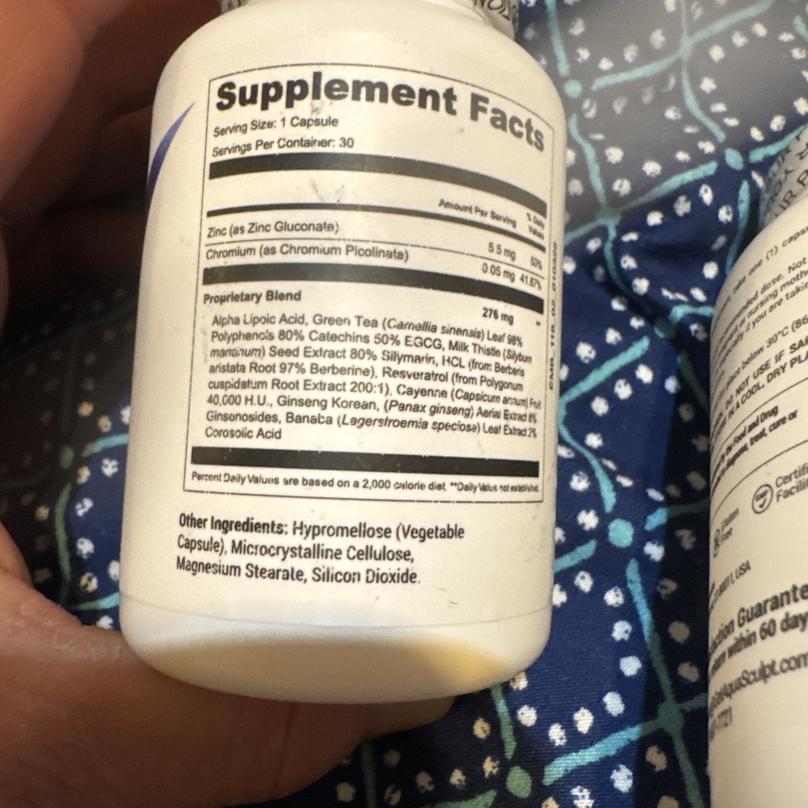 AQUA SCULPT- NATURAL DIETARY WEIGHT LOSS Diet Pills Supplement 3 Bottles