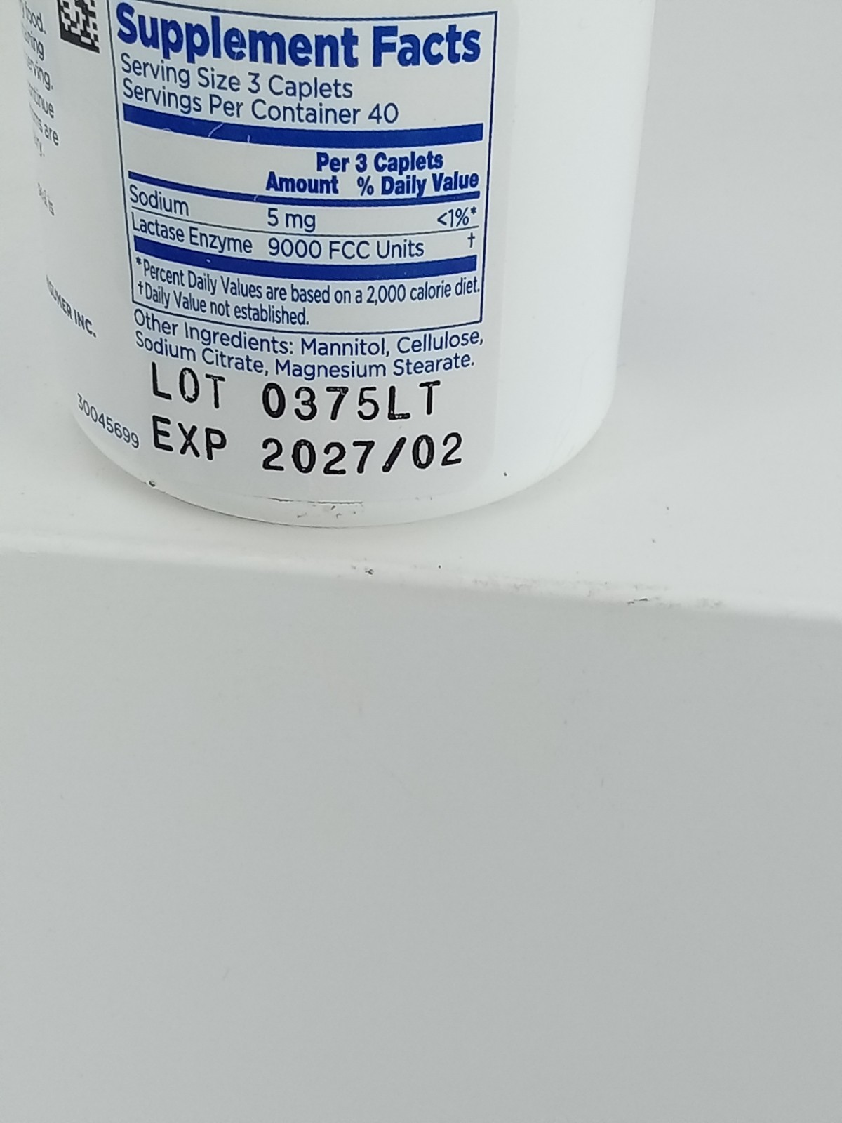 Lactaid Original Lactase Enzyme Supplement 120 Caplets Dairy Support