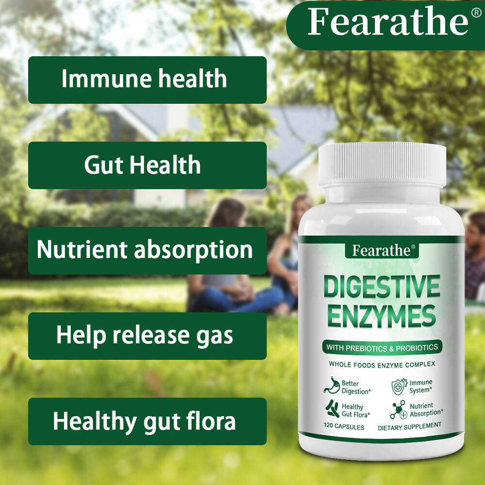 Digestive Enzymes Plus Prebiotics & Probiotics – Immune Support, Bloating Relief