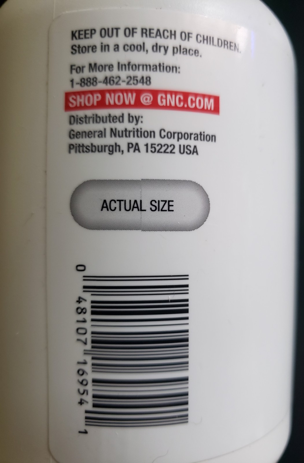 GNC – PRO PERFORMANCE L-Glutamine – 180 Capsules – 90 Servings – Exp 5/2027