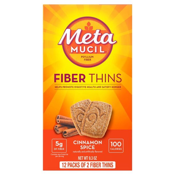 Meta Mucil Psyllium Husk Fiber Thins Natural Digestive Health Support 12 Count
