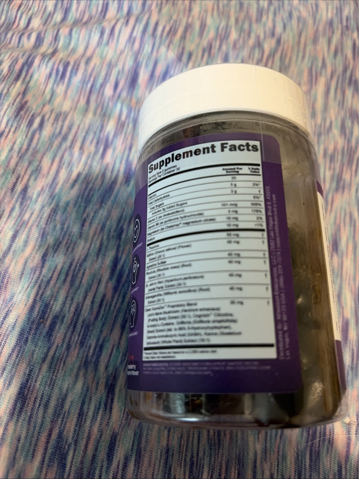 Clean Nutra Saffron L-Theanine Ashwagandha Gummies 60ct Mood Support