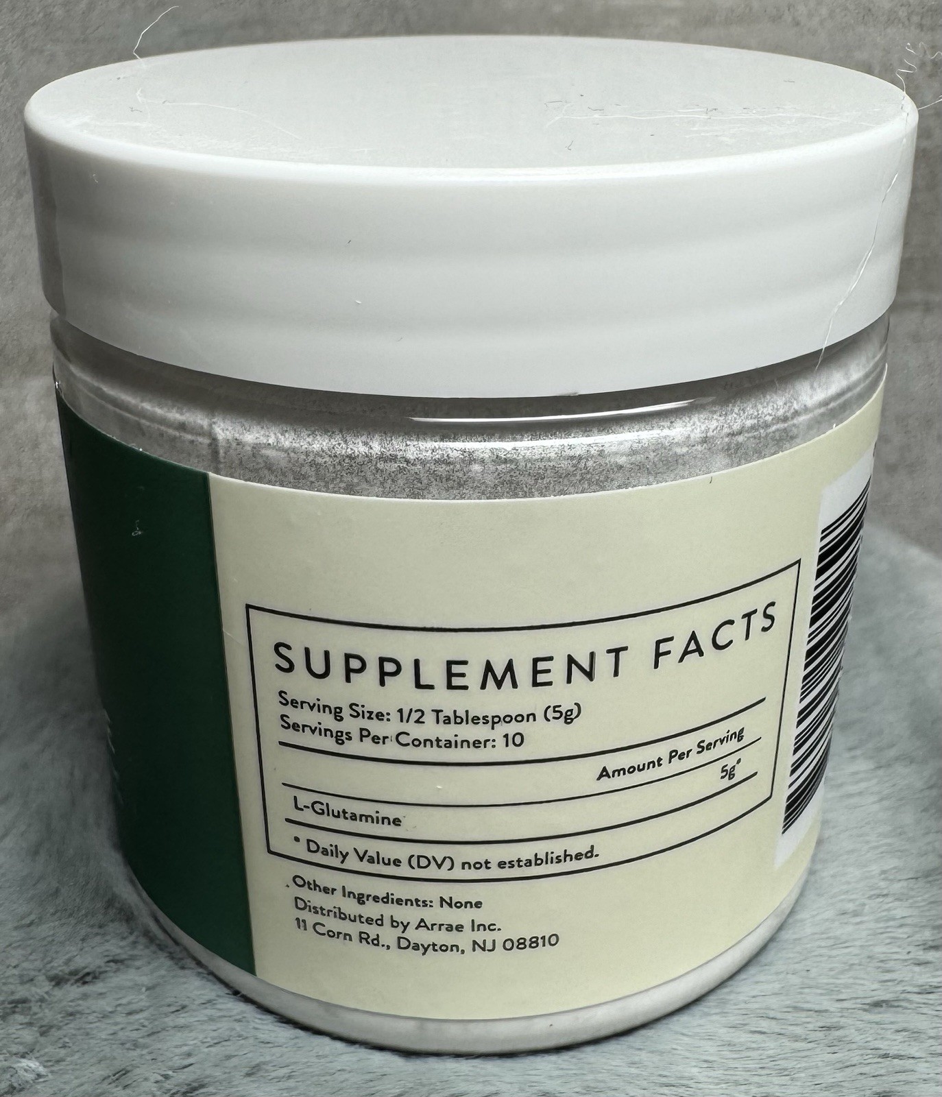 arrae L-Glutamine Vegan Gluten Free Powder 340g Exp 09/2026