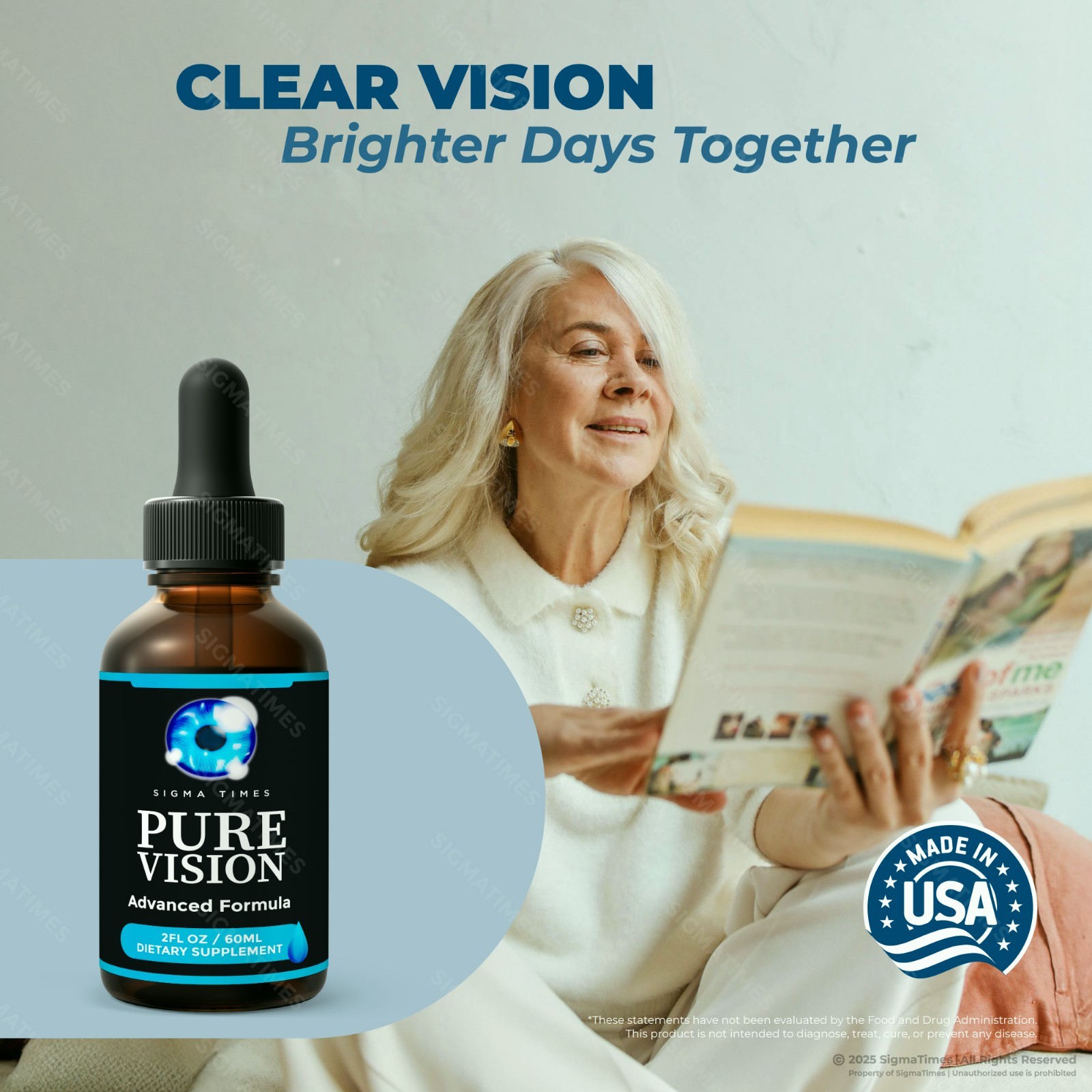 Pure Vision Drops – Oral Drops for Eye Health & Vision Support – 2 Pack