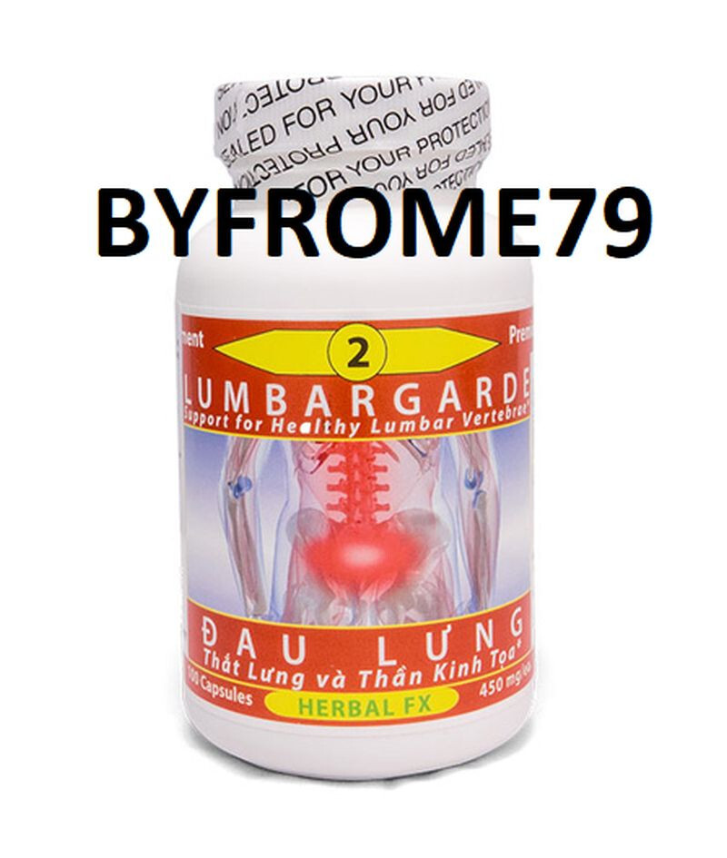 Herbal Fx #2 LUMBARGARDE – Toan Chan ĐAU LUNG – 100 Capsules – 450mg