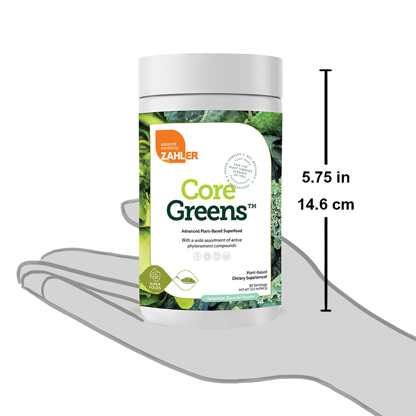 Core Greens™ Spearmint – 12.2 oz. (30 Servings)