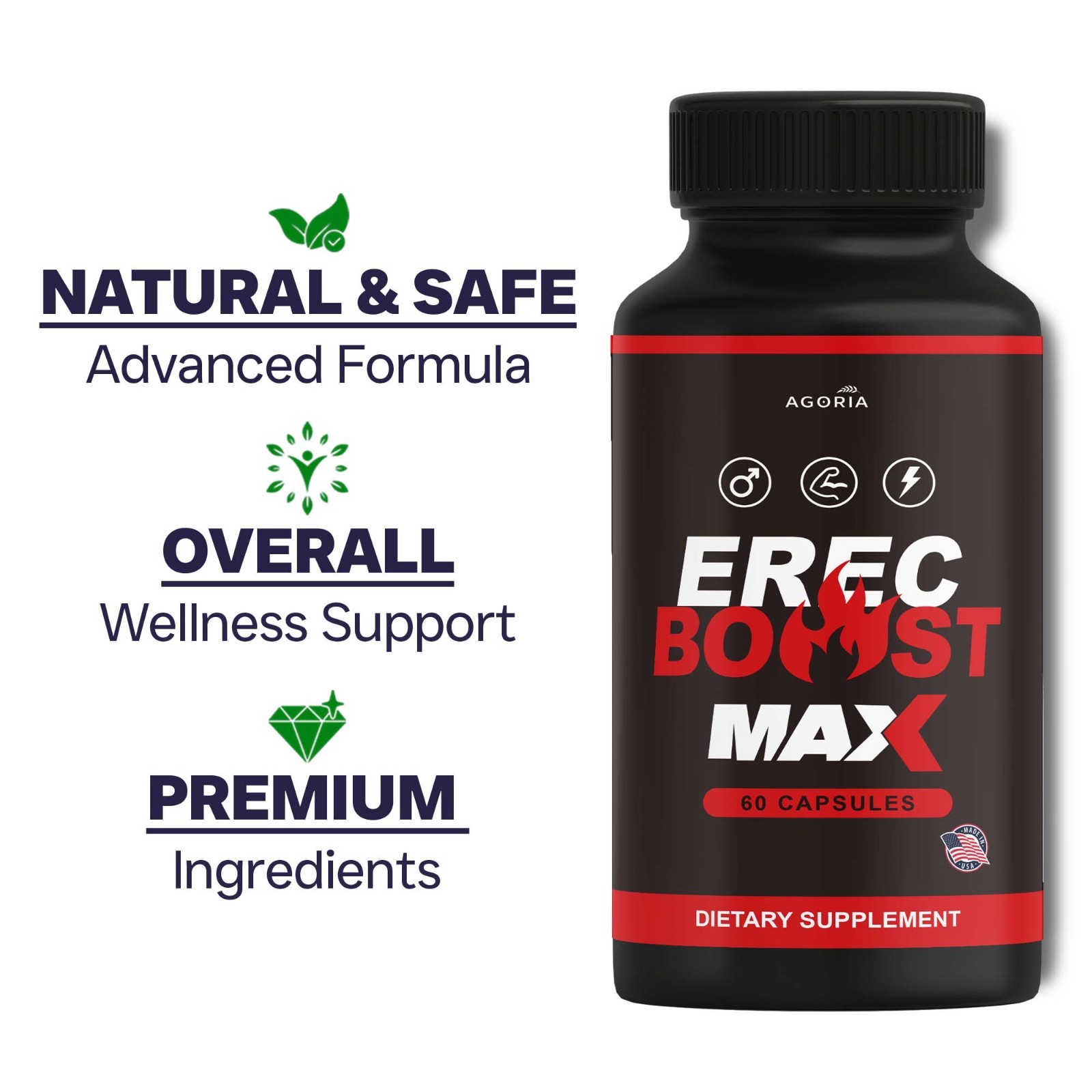 Erec Boost MAX Pills Erec Booster, Erec Boost High Drive (5 Pack)