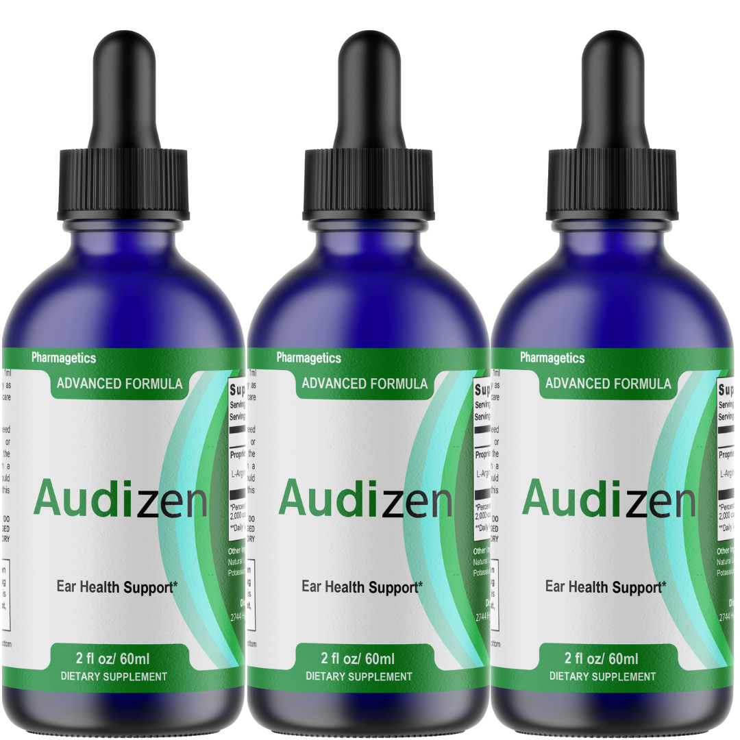 Audizen Ear Health Support Liquid, (3 Bottles) Genuine Ear Health Drops