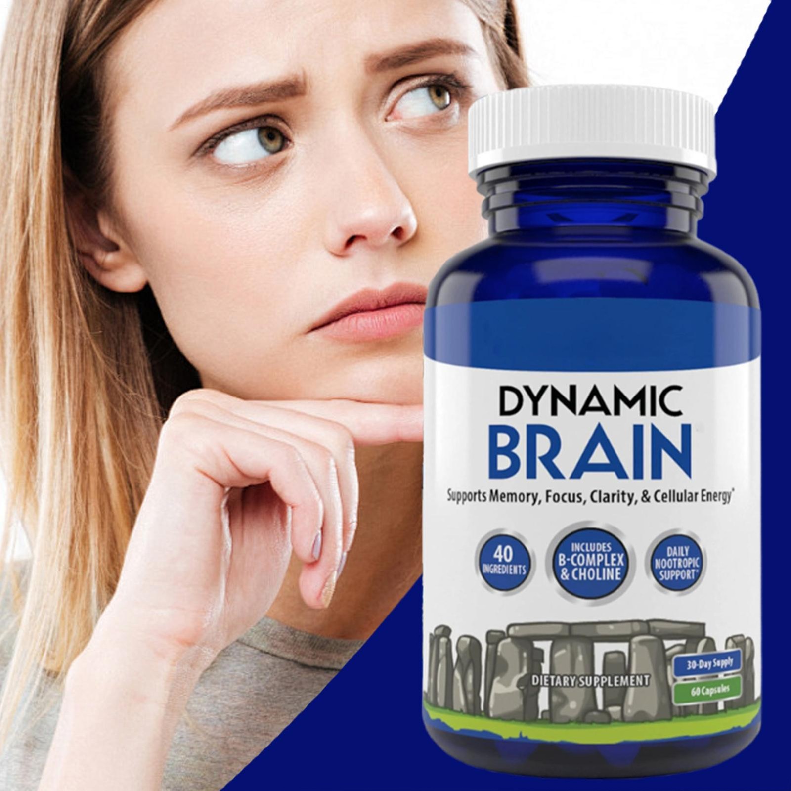 Brain Supplement – Focus, 60 Capsules *1-3 PACK, Memory & Clarity Support