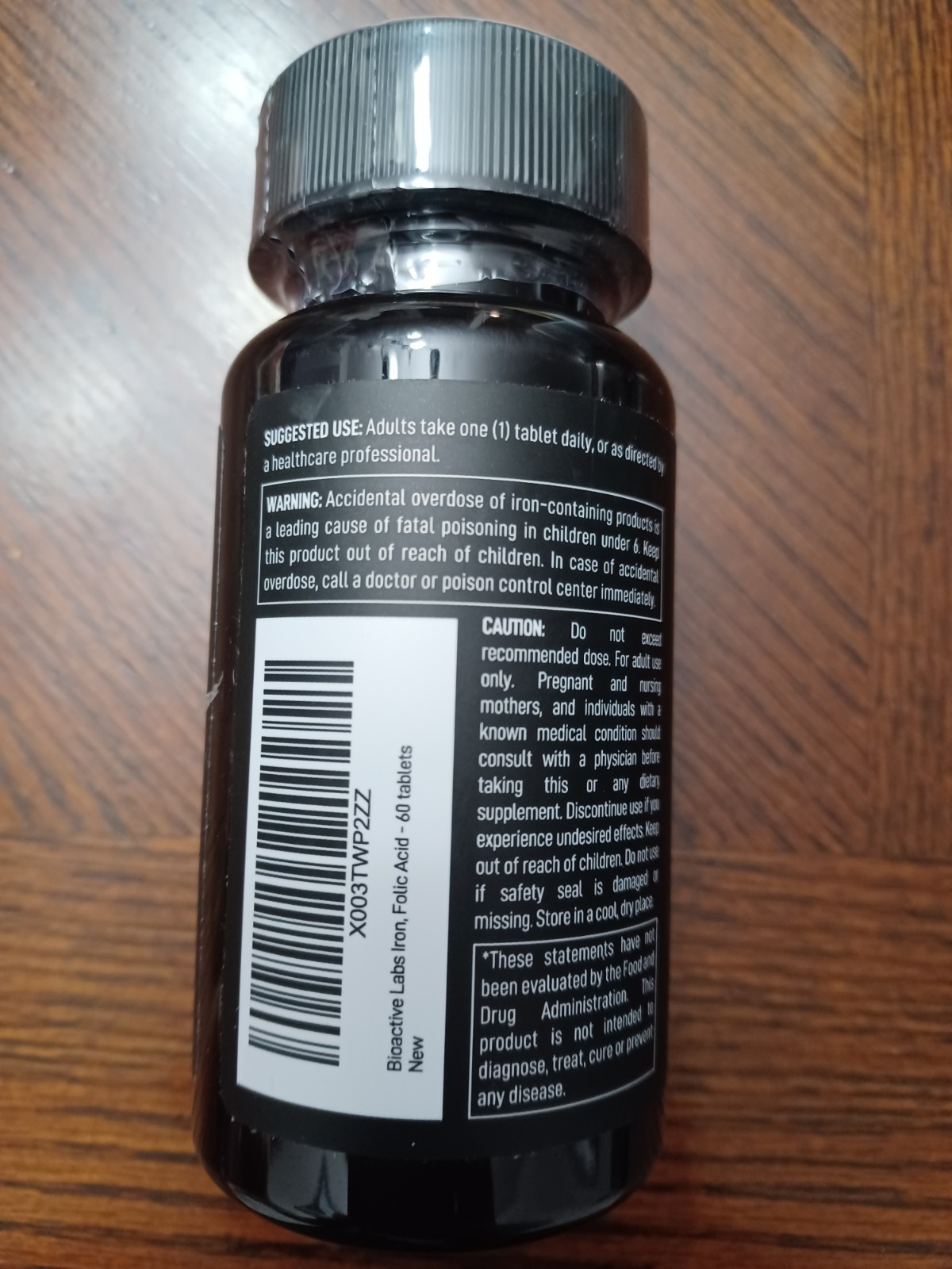 Bioactive Labs Women’s Iron + Folic Acid – Dietary Supplement Gluten Free 60 Tab