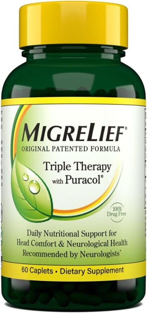 60 Caplets of Triple Therapy with Puracol – Enhanced Migraine Support