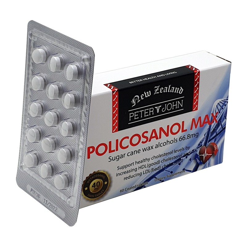 Policosanol Max 66.8mg (60 Tablets) – 5 Pack