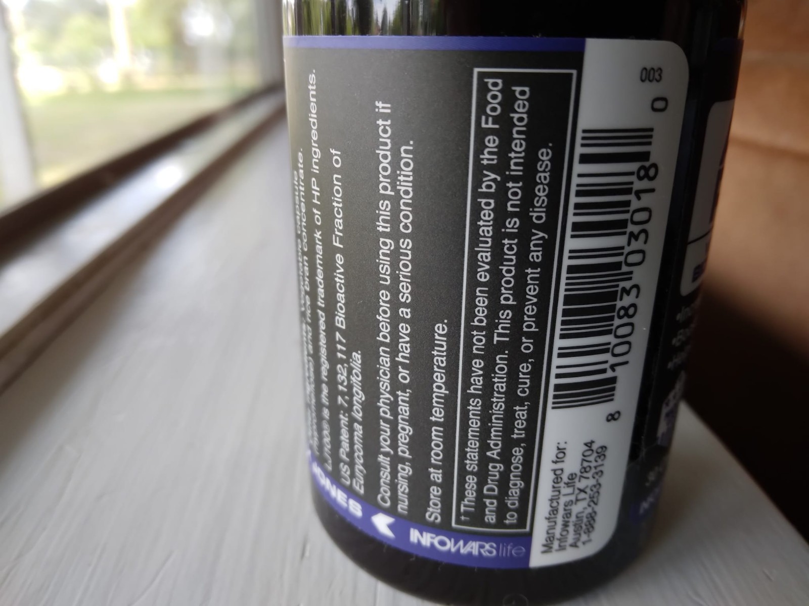 Infowars life Alpha Power Capsules Vital Male Androgen Dietary supplement mfg 22