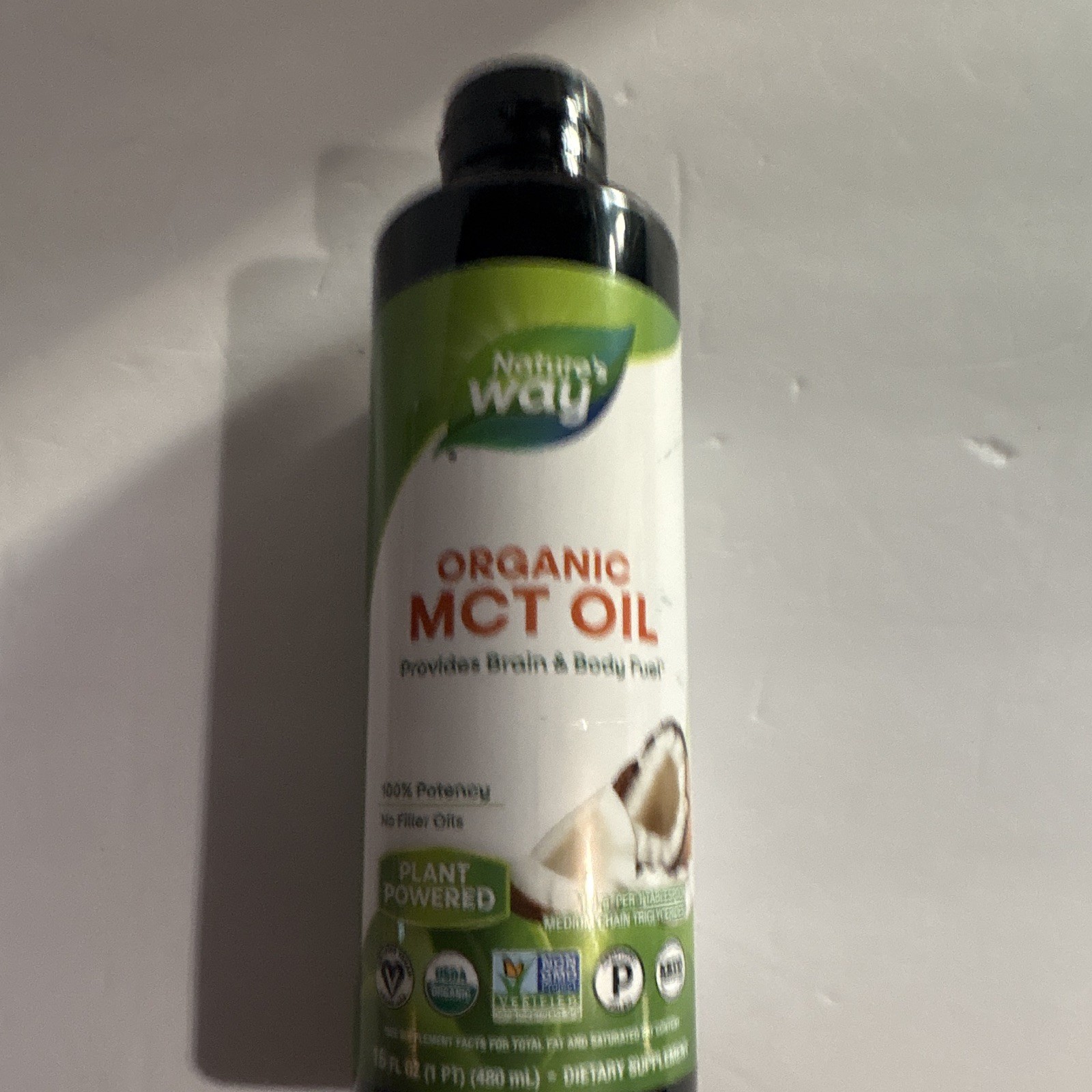 Nature’s Way Organic MCT Oil 16 fl oz (480 mL) Unflavored Energy Support