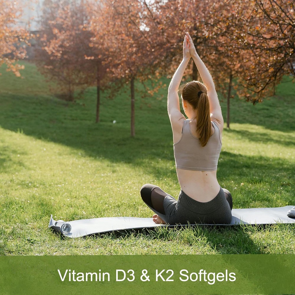 Vitamin D3 250 Mcg + Vitamin K2 as Mk7 10000 IU + 200 mcg Dietary Supplements
