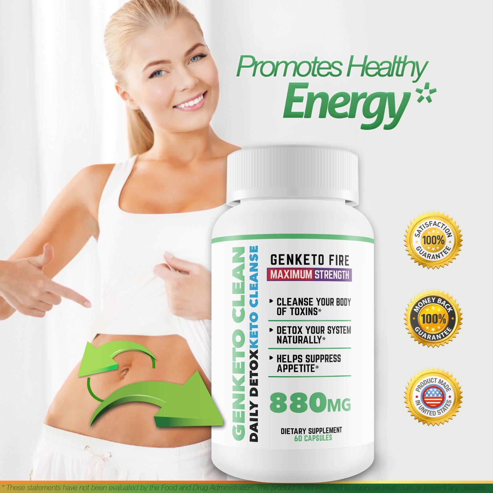 GenKeto Clean – Weight Loss & Daily Detox Keto Cleanse – Help Cleanse Your Body