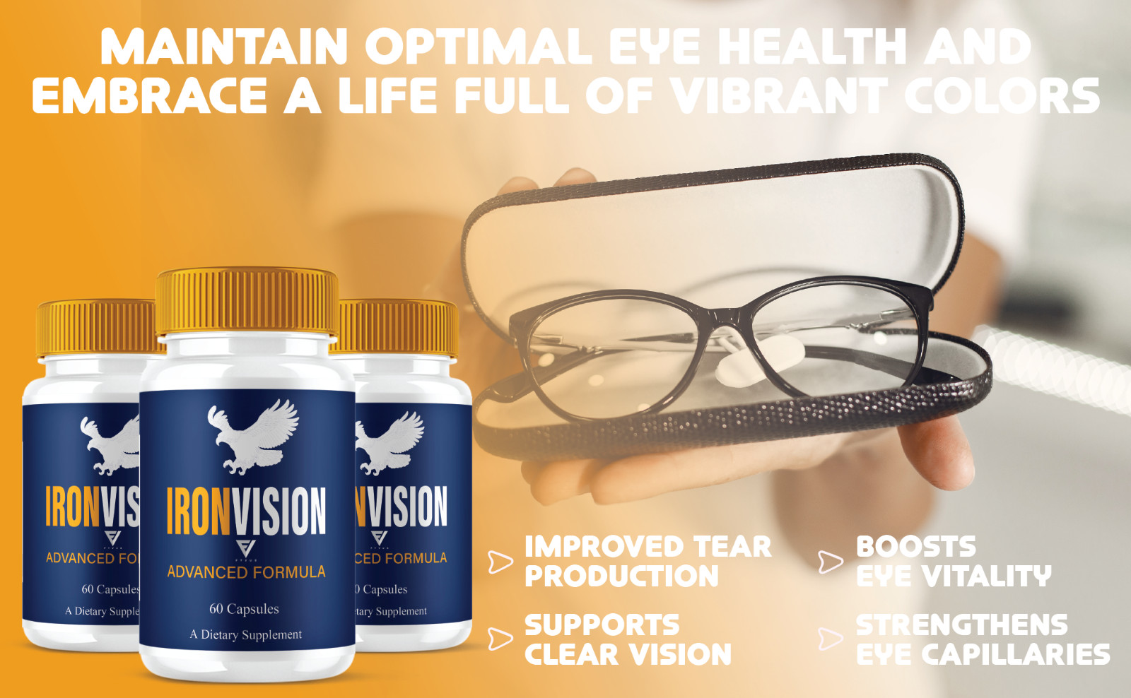 (5 Pack) Iron Vision Capsules, IronVision Advanced Vision Support (300 Capsules)