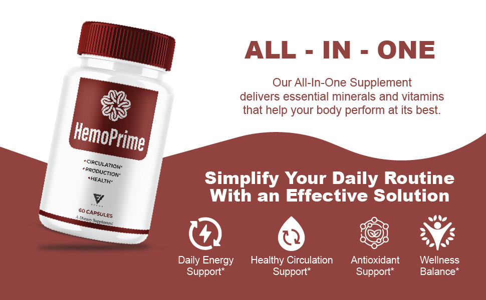 HemoPrime Male Performance, Hemo Prime Support (60 Capsules)
