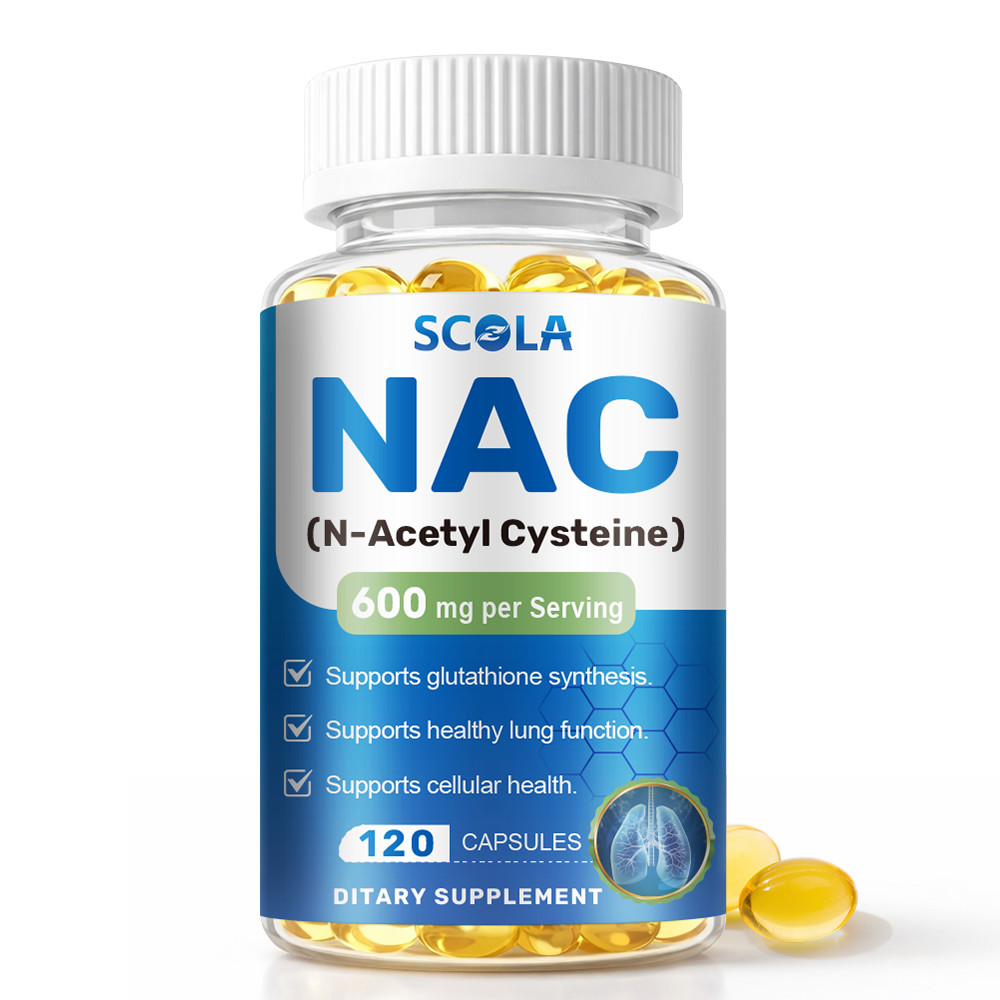 N-Acetyl L-Cysteine ( NAC) 240 CAPS Gluten free 600Mg 2 bottles Non GMO 240 cap