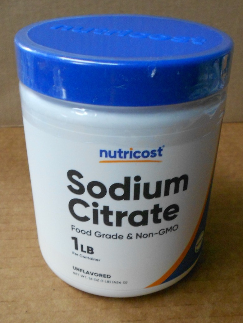 Nutricost Sodium Citrate Powder 1lb Unflavored Food Grade & Non-GMO