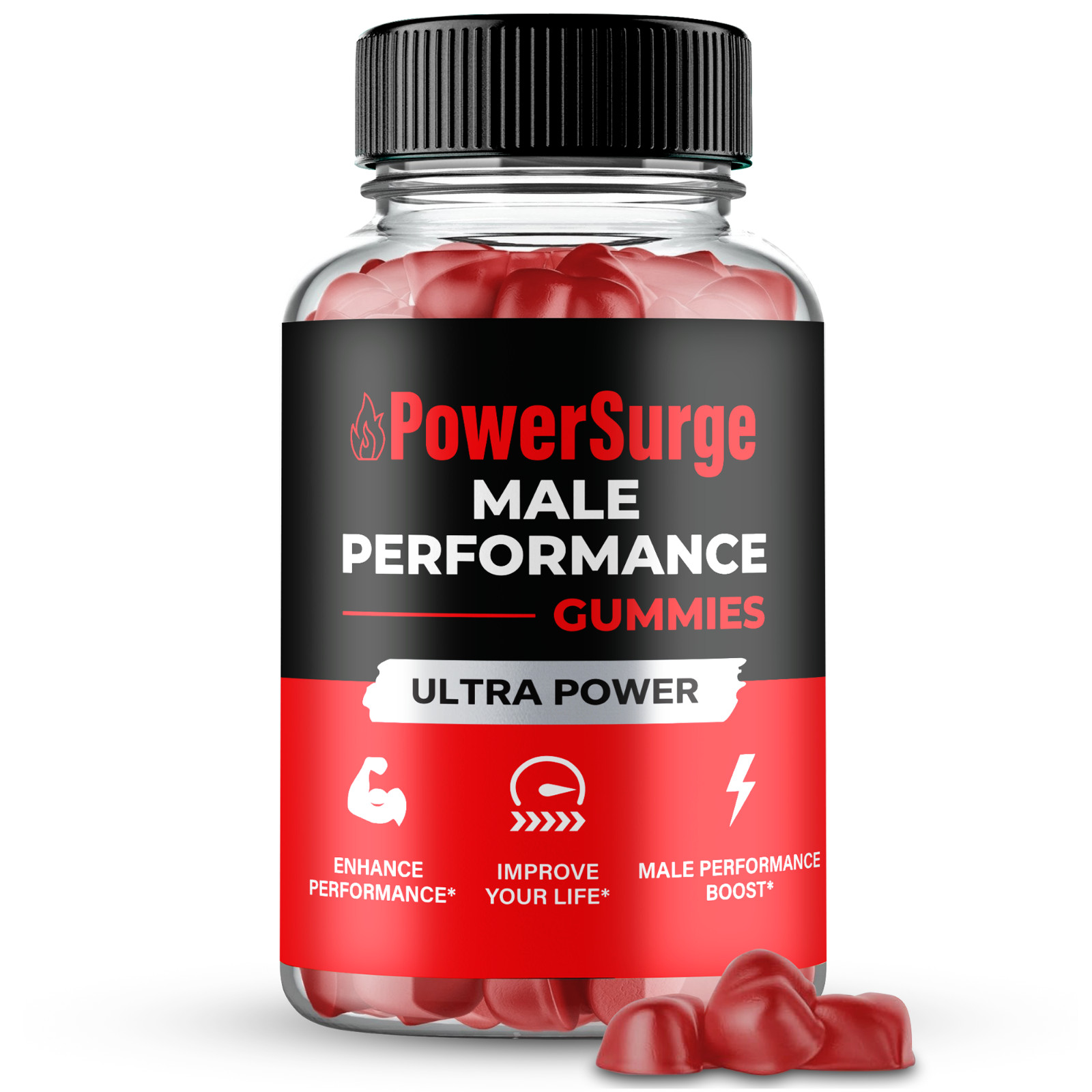 Powersurge Gummies, Official Power Surge Gummys for Men (1 Pack)