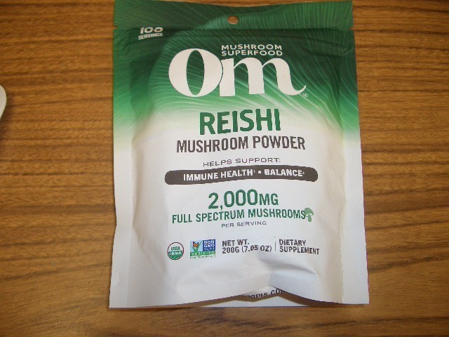 Om Reishi Mushroom Powder Superfood Immune Health-Balance 7.05 oz 100 Servings