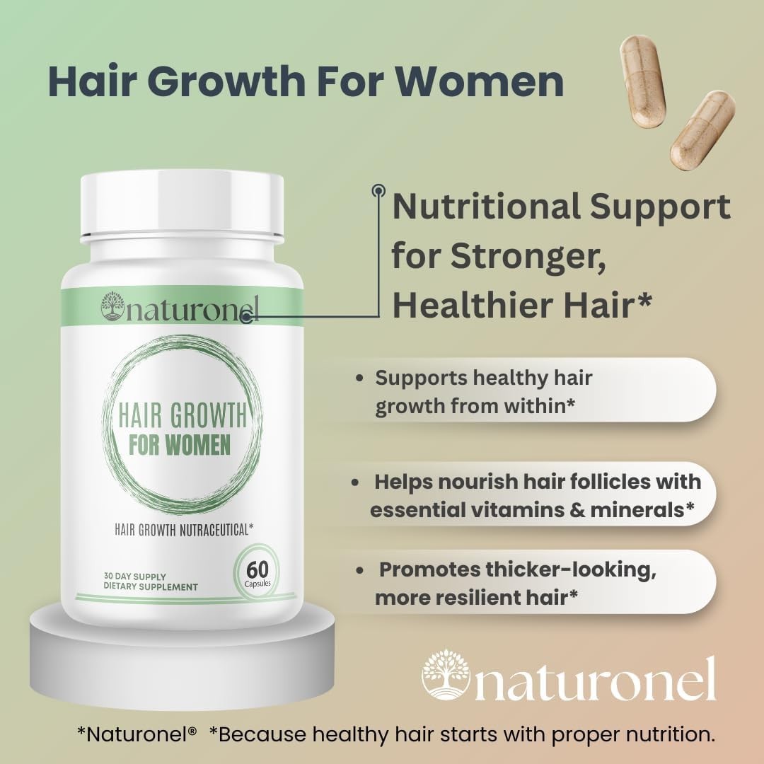 Hair Growth Nutraceutical For Women, 60 Capsules, Skin & Nails, Made in USA