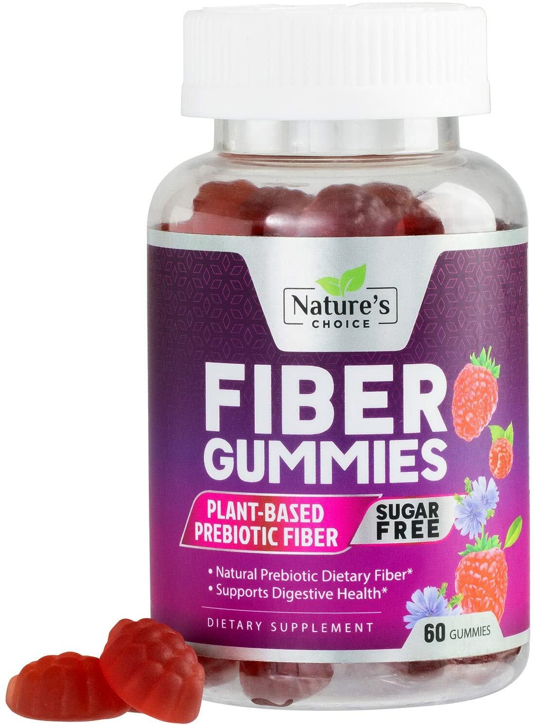 Fiber Gummies Sugar Free 4g Natural Prebiotic Dietary Fiber – Regularity Support