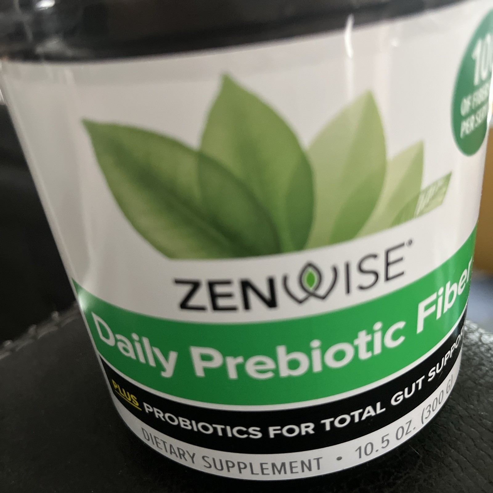 Zenwise Prebiotic Fiber Probiotics Bacillus Flaxseed Powder Digestive 10.5 oz
