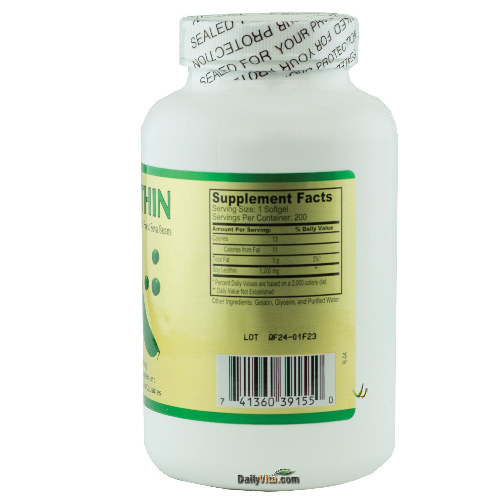 3 Bottles of Lecithin 1200mg 200 Softgels anti-oxidant