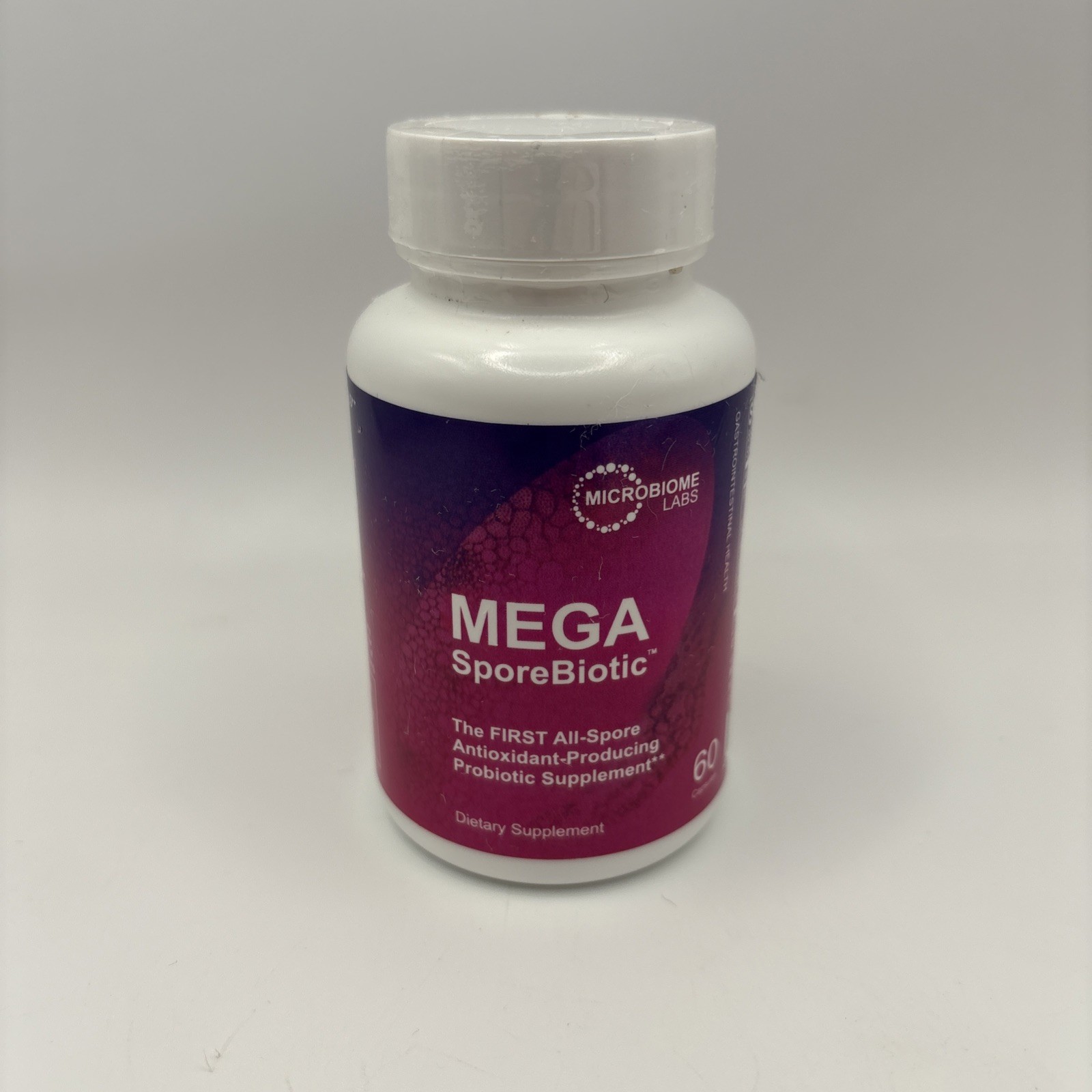 Microbiome Labs MEGA SporeBiotic – 60 caps – Probiotic NEW & SEALED BB 06/26