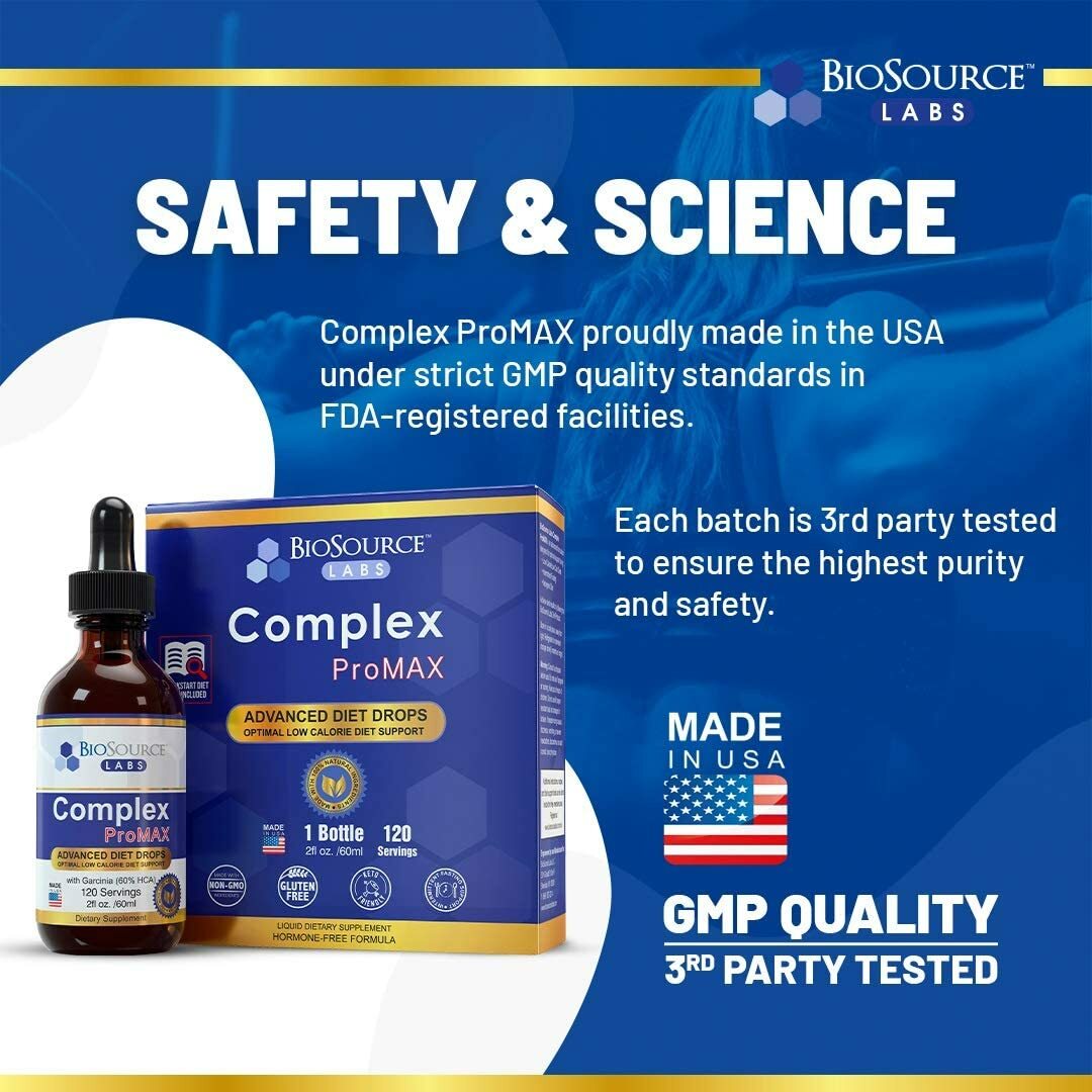 BioSource Labs Complex ProMAX Premium Diet Drops – 2 oz Bottle