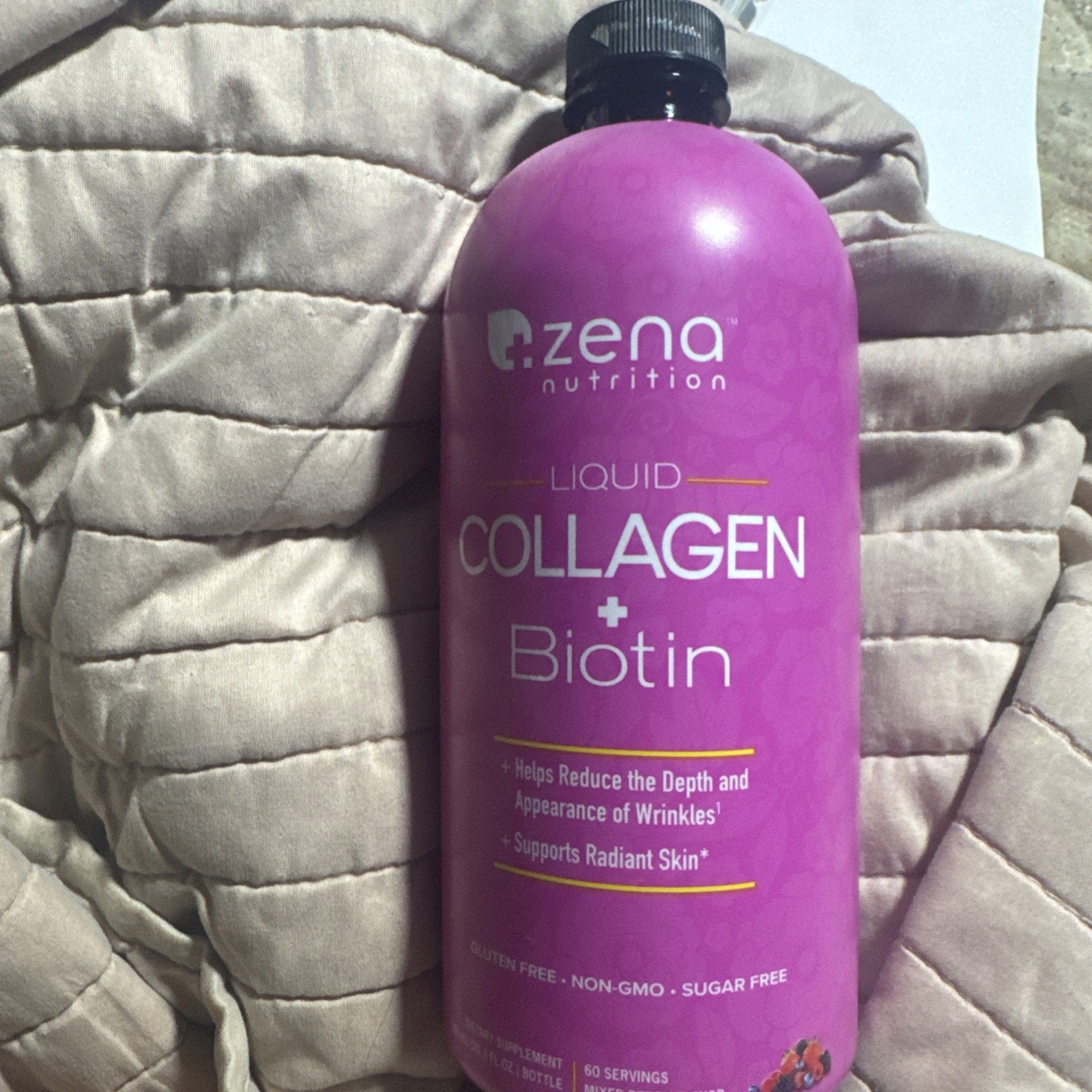 Zena Nutrition Collagen + Biotin Liquid Mixed Berry Gluten Free Sugar-Free 600mL