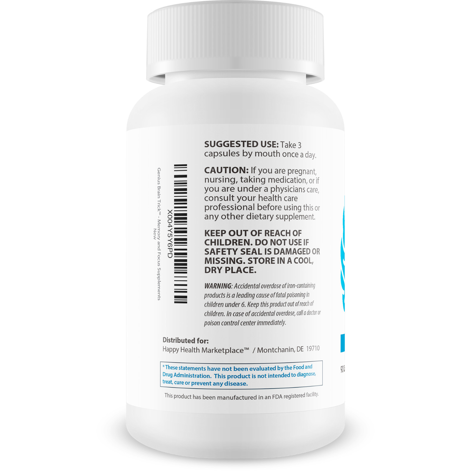 Genius Brain Trick – Our Best Memory Focus Supplement for Brain – Natural Memory