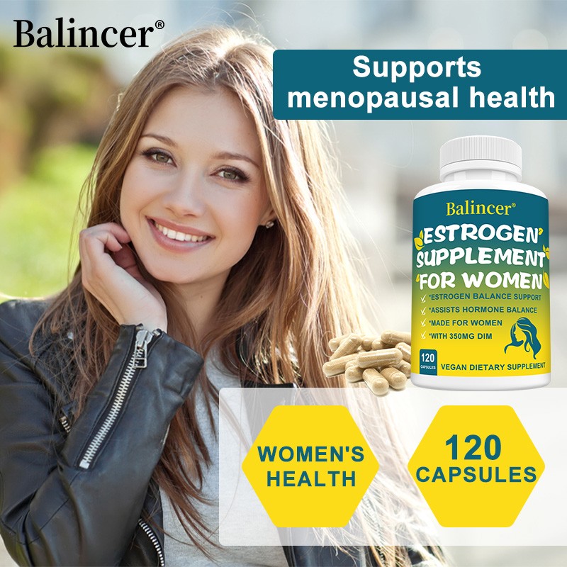 Estrogen Capsules for Women – 350mg – Menopausal Health – Mood Stabilization