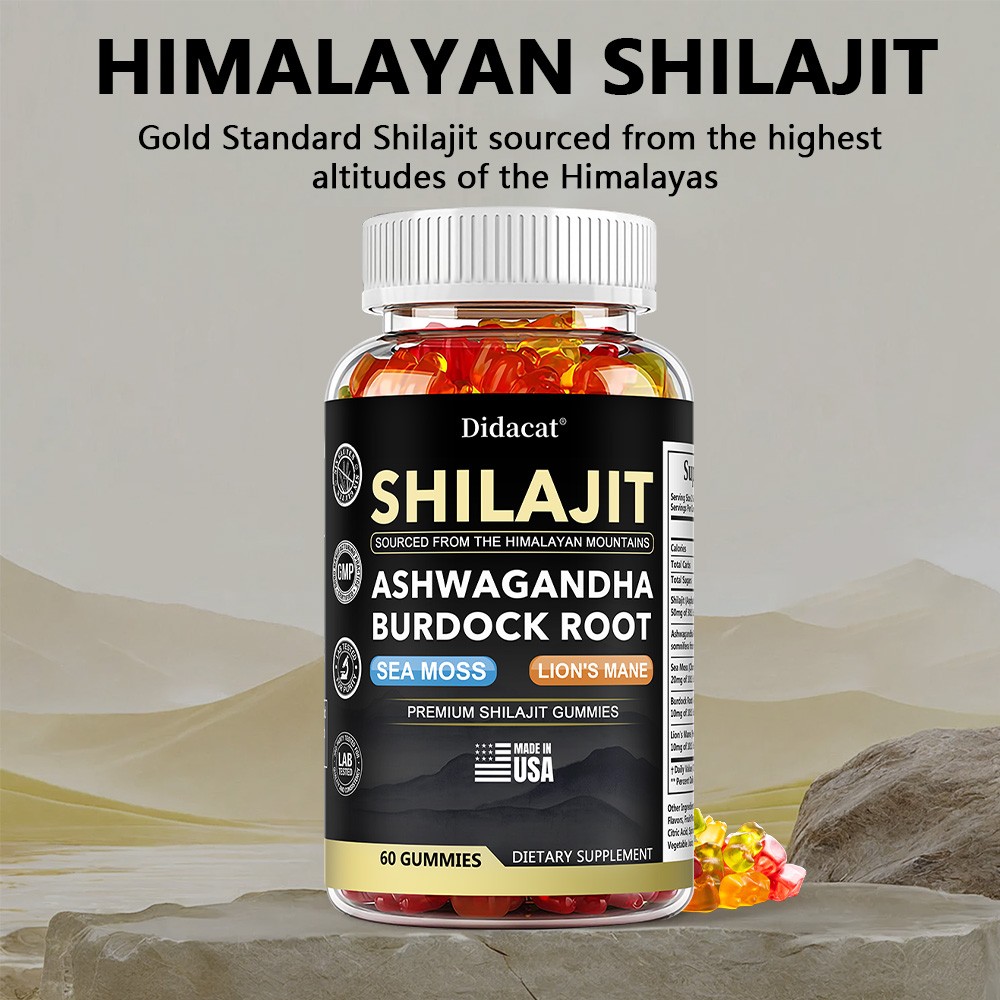 Shilajit + Ashwagandha Gummies help improve focus, energy, and sleep