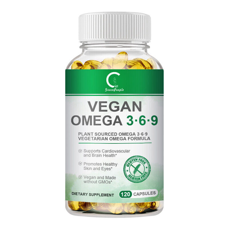 1360mg Omega 3 6 9 Vegan Capsules High Strength Fatty Acids Immune Support