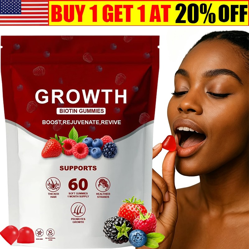 Hair Growth Gummies – Biotin Vitamins Plant Extracts, Supports Health