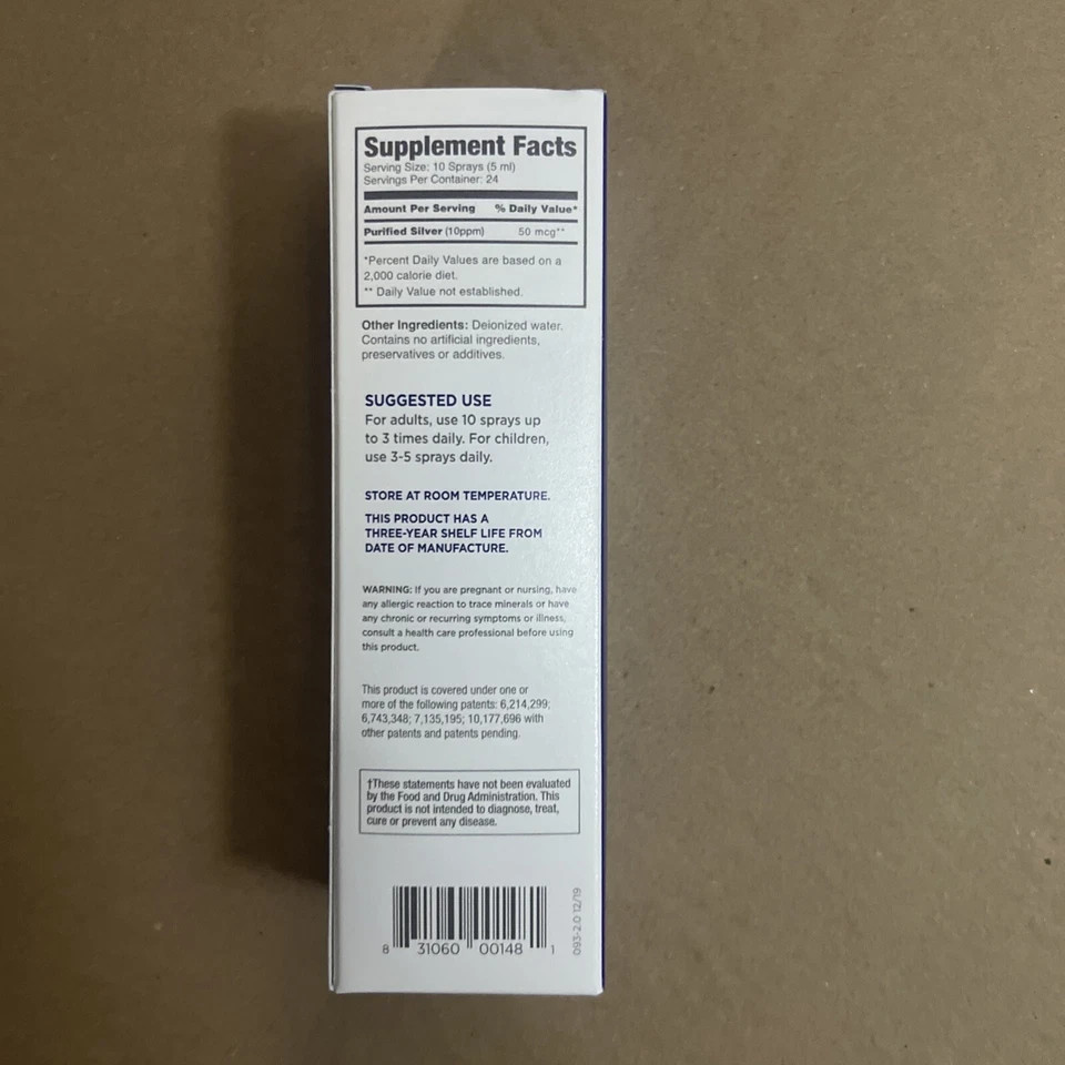 Silver Biotics Daily Immune Support ，SilverSol Tech, 4 Fl Oz EXP：01/2027