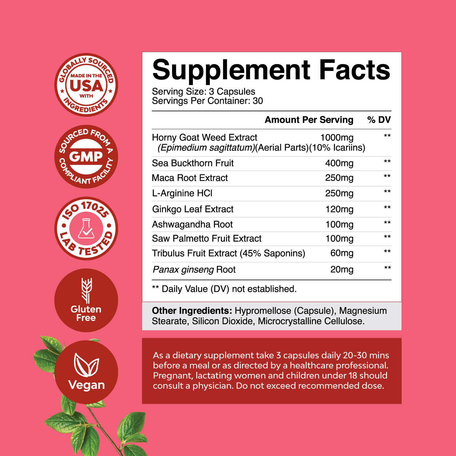 Horny Goat Weed for Women Complex – Invigorating Female Support Blend 90ct