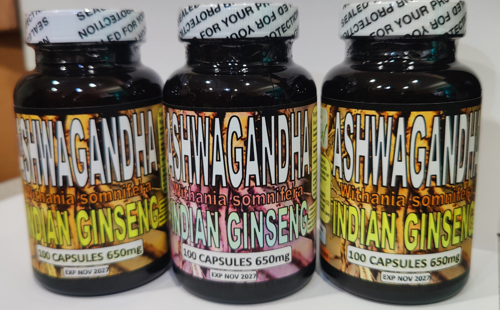 Ashwagandha capsulas, Raiz de ashwaghanda Para mejorar el estrés y la ansiedad