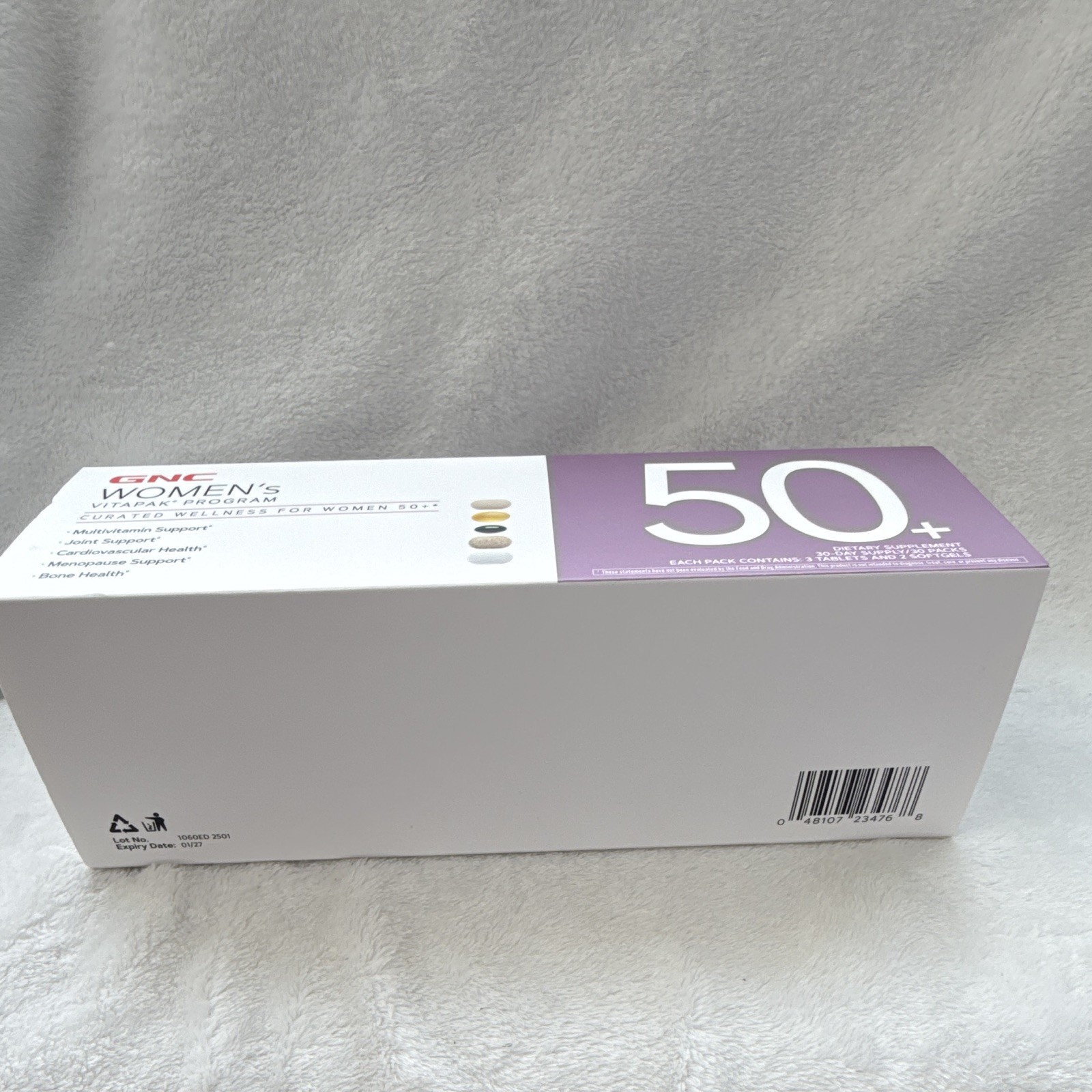 GNC Women’s Vitapak Program 50+ Multivitamin Pack 30 Day Supply 150 Pills