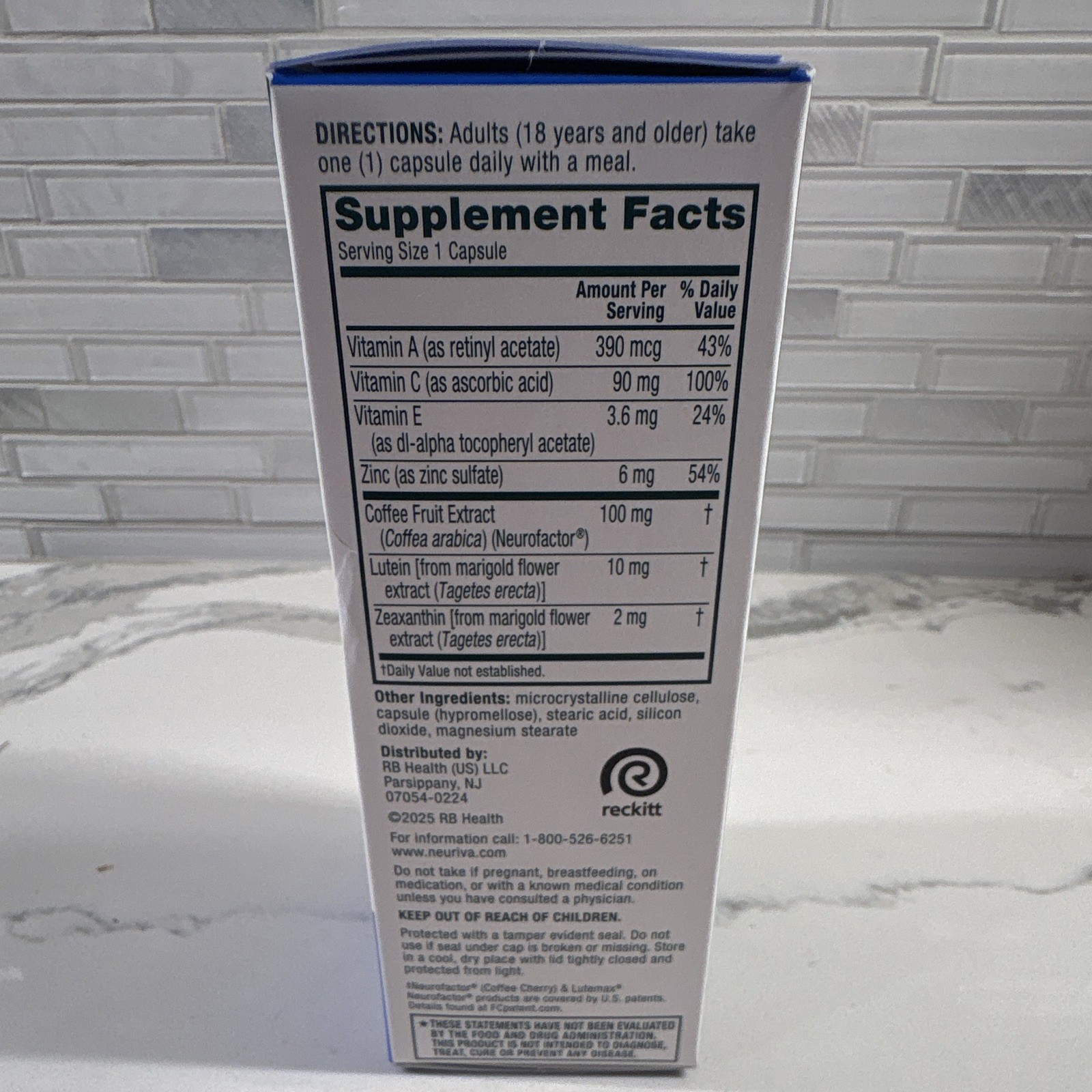 *BRAND NEW* Neuriva Brain + Eye Dietary Supplement Capsules 30 Ct Exp 11/2027