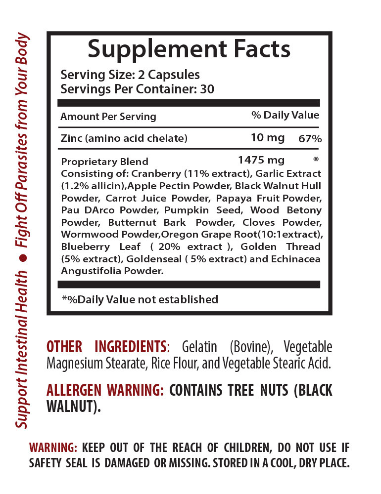 Parasite blend – ANTI PARASITE – GREEN TEA COMBO – green tea extract organic